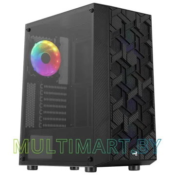 Корпус AeroCool Hive FRGB Hive-G-BK-v3